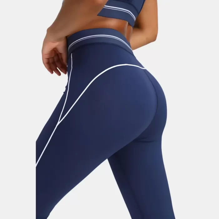 Women's Contrast Band Stylish Yoga Legging-5