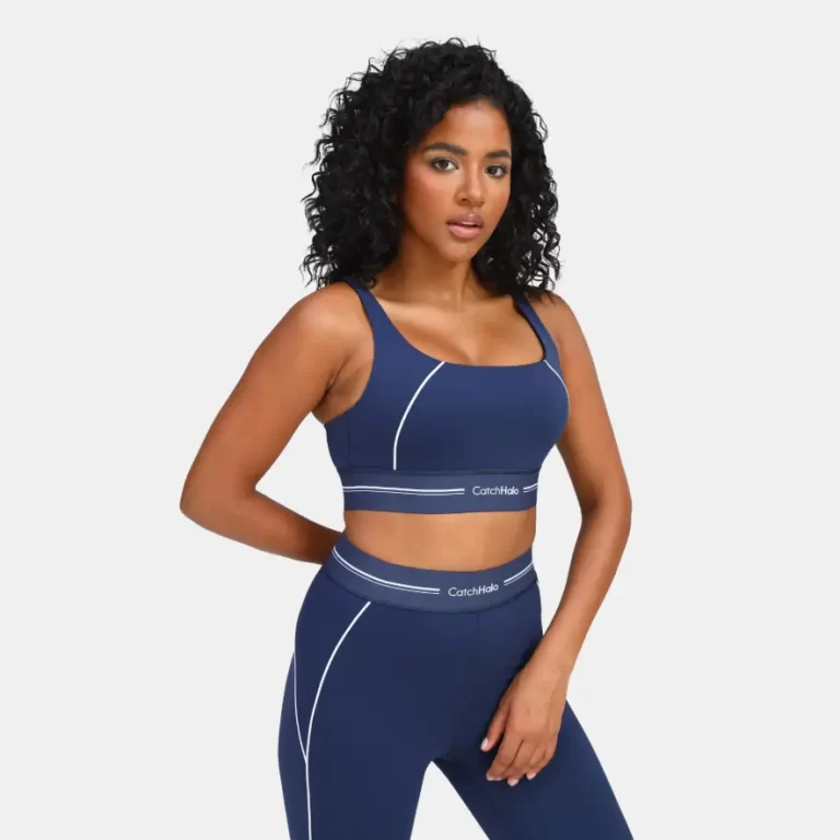 Women's Contrast Strap Comfortable Sports Bra-3