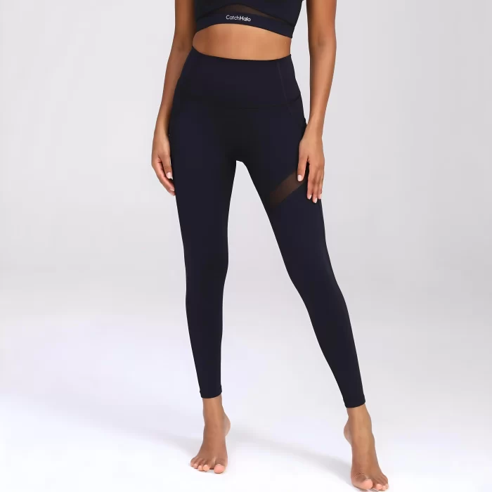 Women's Mesh Panel Stylish Yoga Legging-8